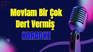 Mevlam Birçok Dert Vermiş Türküsü Karaoke  Md Altyapı  Sözleri [upl. by Carlynne]