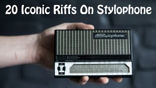 20 Iconic Riffs On Stylophone last one is so HARD [upl. by Dirtsa]