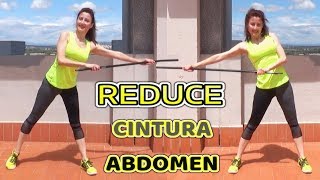 Abdominales de pie para REDUCIR CINTURA Y ABDOMEN  Como conseguir cintura de avispa [upl. by Dittman]