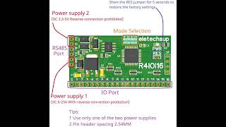 32CH RS485 254mm Pin Rtu Input and Output Control PLC HMI Remote IO Expanding [upl. by Mcferren]