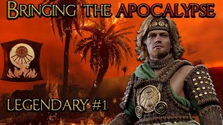 Total War Pharaoh  BRINGING THE APOCALYPSE  Sherden Legendary  Episode 1 [upl. by Aisatnaf]