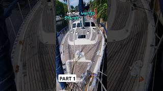 The WEIRDEST 40 Sailboat Ive EVER Seen Short Tour Part 1 [upl. by Fechter156]