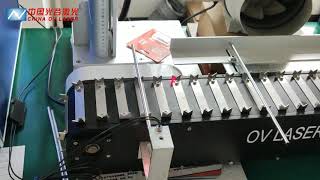 Fiber laser engraving machine on stainless steel pipette [upl. by Lamont546]