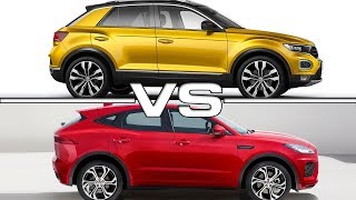 2018 Volkswagen TRoc vs 2018 Jaguar EPace [upl. by Vitkun509]