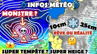 INFOS MÉTÉO  NEIGE FROID ET TEMPÊTE LHIVER ARRIVE EN FRANCE [upl. by Barber]