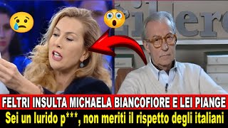 Feltri attacca Michaela Biancofiore e il clima si infiamma nel dibattito Non sei altro che uni [upl. by Nell]