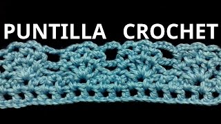 PUNTILLA en tejido crochet o ganchillo N° 18 tutorial paso a paso Moda a Crochet [upl. by Ennailuj]