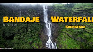 BANDAJE WATERFALL  Best Trekking Place in KARNATAKA [upl. by Gillan]