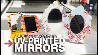 UV Printed Mirror Acrylic  Laser Cut Mirror Acrylic  Trotec [upl. by Ym]