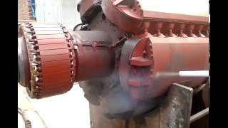 Alternator Rotor Cleaning by Dry Ice [upl. by Natalee]