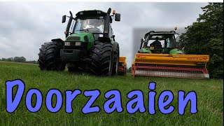 Grasland doorzaaien met de Vredo doorzaaimachine [upl. by Sseb669]