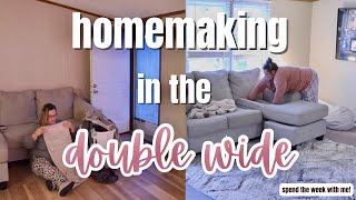 HOMEMAKING IN THE DOUBLE WIDE  large family mobile home living  mobile home living [upl. by Rand647]