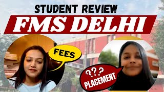 FMS Delhi🔥  How To Get Admission🤔  Fees✅  Placement  Cutoff👍  Honest Review By Student😱 [upl. by French]