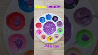 Mixing Paint to Create Beautiful Purple Shadescolormixing paintmixing shortsart [upl. by Ahser]