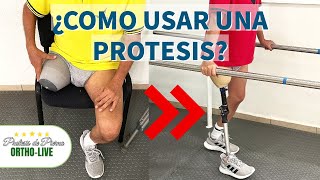 ¿Como se utiliza una prótesis de pierna  innovation ORTHOLIVE [upl. by Turino938]