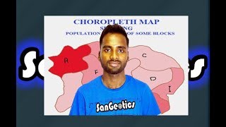 Choropleth Map and its drawing  Sanjib Mandal  SanGeotics [upl. by Euqnomod728]