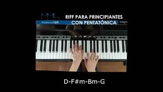 RIFF PARA PRINCIPIANTESTUTORIAL PIANO [upl. by Aikar]