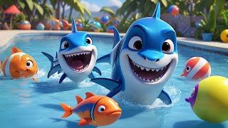 Baby Shark Surprice Ball JCB school bus cars jump in the pool Baby Nursery Rhymes amp Kids Songs [upl. by Eiuqnimod]