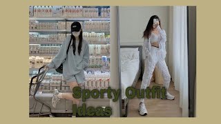 SPORTY OUTFITS IDEA  KOREAN STYLE  NICE OUTFITS thestyleideas aesthetic trend [upl. by Eelyek]