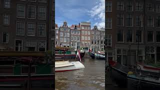 Amsterdam boat cruise  house boats from the water [upl. by Olympias]