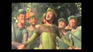 Shrek 1 Robin Hood dublado português [upl. by Sivad]