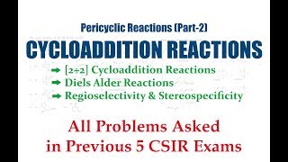 Pericyclic Reaction Part2Cycloaddition Reaction  Diels Alder Reaction [upl. by Montana]