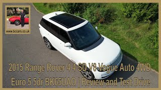 2015 Range Rover 4 4 SD V8 Vogue Auto 4WD Euro 5 5dr BK65UAO  Review and Test Drive [upl. by Vergos]