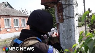 Video shows Ukrainian forces fighting Russian troops on the front line in the Kharkiv region [upl. by Adnirol447]