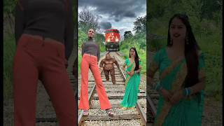 Funny train vs sand sculpture special effects on the dancing girl amp gta figfoot New magical train [upl. by Liebman]