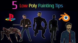 5 Low Poly Texture Painting Tips for Blender [upl. by Leelahk]