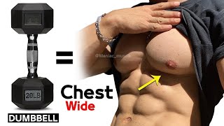 15 PERFECT EXERCISES CHEST WORKOUT WITH DUMBBELLS 🎯 [upl. by Edasalof]