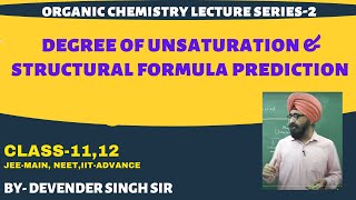 Degree of unsaturation predict the structural formula of compound [upl. by Notseh682]