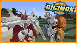 THE NEW DIGIMON amp DIGITAL WORLD Minecraft Digimobs Mod in 1165 [upl. by Wenz553]