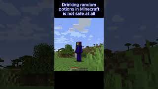 Drink Potions Responsibly in Minecraft Kids minecraft gaming meme funnyshorts viralshorts [upl. by Theurer]