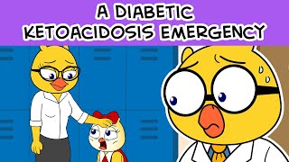 Diabetic Ketoacidosis S03E05  T1D Short Film  Animation by Dr Hen Says [upl. by Tedie]