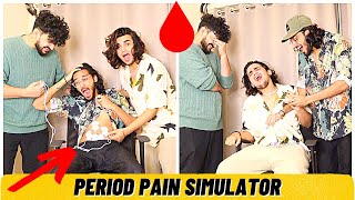 Boys Try PERIOD PAIN SIMULATOR For The First Time Painful [upl. by Naivaf]