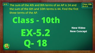 Ex 52 Q18 Class10  AP Chapter5  Exercise 52  Class10  NCERT  Class10 Ex 52 Q18  Green Board [upl. by Jon]