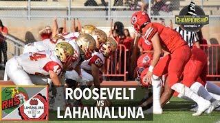 Twotime state champ shows power  SL Replay  Roosevelt vs Lahainaluna Nov 17 2018 [upl. by Yart]