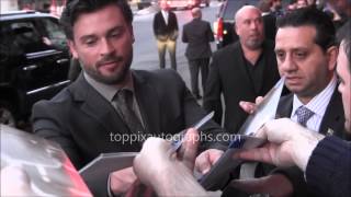 Tom Welling  Signing Autographs at the Draft Day premiere in NYC [upl. by Kile]