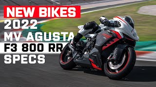 MV AGUSTA F3 800 RR 2022 Specs  Elegant Sportsbike Gets Racy in Flagship Upgrade  Visordowncom [upl. by Ahsekyt895]