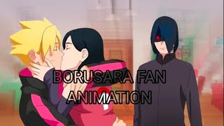 BoruSara  Boruto is grounded  sasuke catches borusara  fan animation  SS Senpai [upl. by Rosemaria]