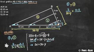 Semejanza de triángulos problema 201  Geometría [upl. by Eihcra]