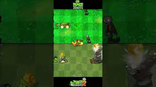 Pvz vs pvz 2  Mega Gatling Pea Cob Cannon Plant Team Vs Gargantuar zombie shorts [upl. by Anida]