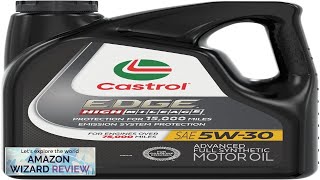 Castrol Edge High Mileage 5W30 Advanced Full Synthetic Motor Oil 5 Quarts Review [upl. by Tannenwald]