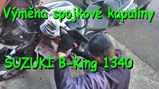 Výměna spojkové kapaliny a odvzdušnění nejen u Suzuki BKing  clutch fluid change bleeding [upl. by Naenej]