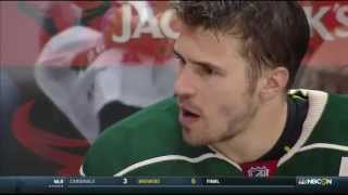 NBCSN post game Zach Parise interview St Louis Blues vs Minnesota Wild April 26 2015 NHL [upl. by Garcon]