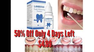 LANBENA Teeth Whitening Essence Powder Cleaning Whitening Serum [upl. by Wight693]