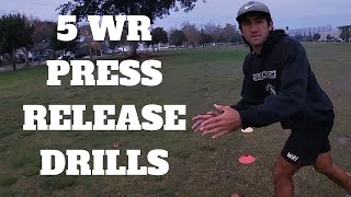 5 Wide Receiver Press Release DRILLS amp TIPS [upl. by Akirre]