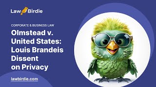 Olmstead v United States Louis Brandeis Dissent on Privacy  Essay Example [upl. by Weight961]