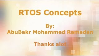 RTOS Concepts Course Introduction [upl. by Lilybel]